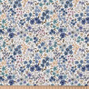 Printed Cotton ROMANE White / Blue